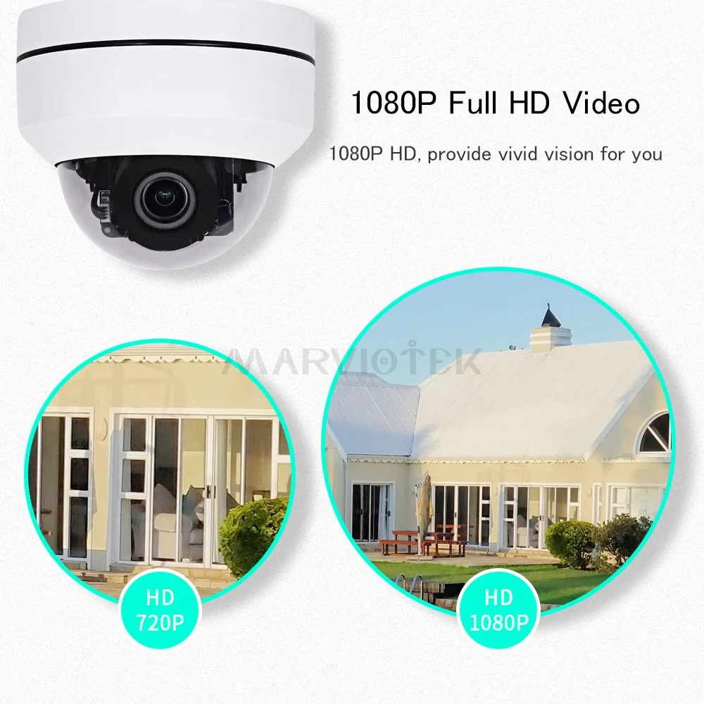 1080P PTZ IP Camera Outdoor Waterproof home security Camera Mini Speed Dome Camera IP HD Onvif 4X Z