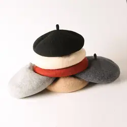 10 шт./лот 01808-pan303 зимние теплые, комбинированное детское береты hat Для мальчиков и девочек детей для отдыха на открытом воздухе cap