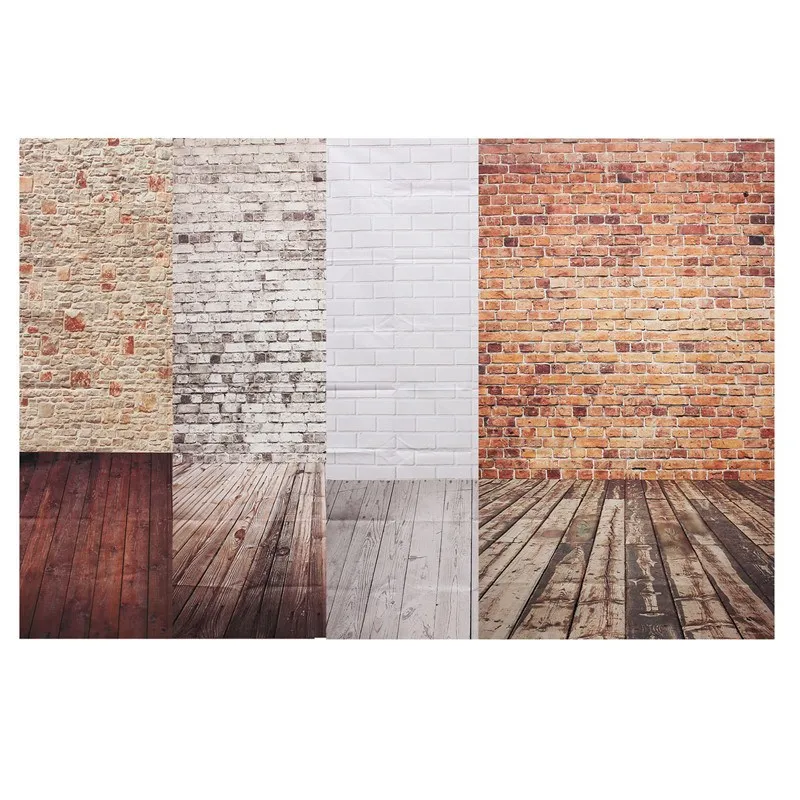 

3x5FT Wood Grain Bricks Photography Backdrops For Studio Photo Props Thin Photographic Background Cloth 0.9x1.5m