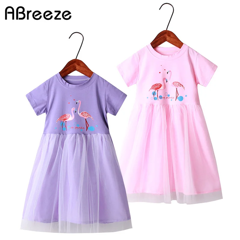 

2019 Summer girls Gauze clothing dresses New 1-9Y kids Princess dresses girls fashion long style cotton & mesh dresses for girls