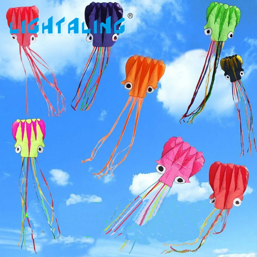 Lightaling Octopus Kite Single Line Stunt Software font b Power b font Kites With Flying font