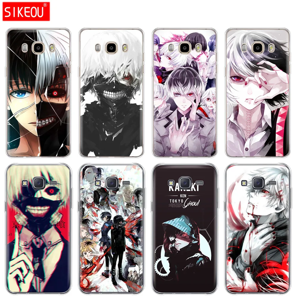 Силиконовый чехол для телефона Samsung Galaxy J1 J2 J3 J5 J7 MINI 2016 2015 prime Tokyo Ghoul anime kaneki ken |