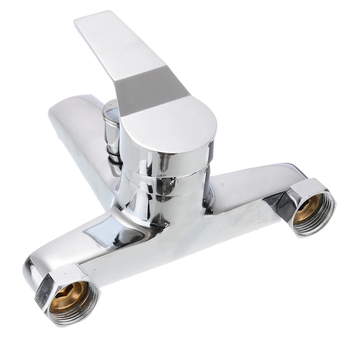 1PC Chrome Bathroom Wall Mixer Faucet Tub Basin Shower Faucet Wall Mounted Bath Valve Mixer Tap For Household Hardware