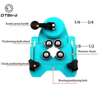

Adjustable 4-83mm Diamond Drill Bit Tile Glass Hole Saw Core Bit Guide With Vacuum Base Sucker Tile Glass Openings Locator