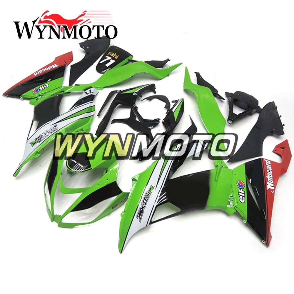 

Complete ABS Injection Fairings For Kawasaki ZX-6R ZX6R 636 2013 - 2017 14 15 16 Motorbike Cowlings Green Black Red Body Kits