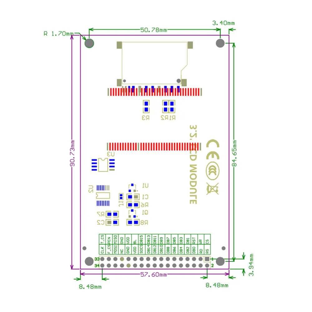 Lcd 3,2 дюймов TFT сенсорный экран модуль Дисплей Ultra HD ILI9341 для STM32 240x320 240*320 для arduino Diy Kit