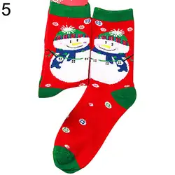 1 пара Рождество для женщин хлопковые носки Санта Клаус Снеговик Снежинка Xmas серии подарок