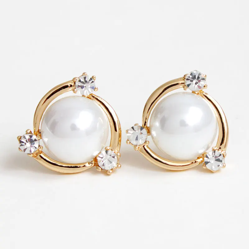 Our Direct Ing Standard Gold Plated Crystal Pearl Earrings Our Direct Ing Standard Gold Plated Crystal Pearl Earrings Clic Elegant And Generous Gift Box In Stud From Jewelry Accessories On