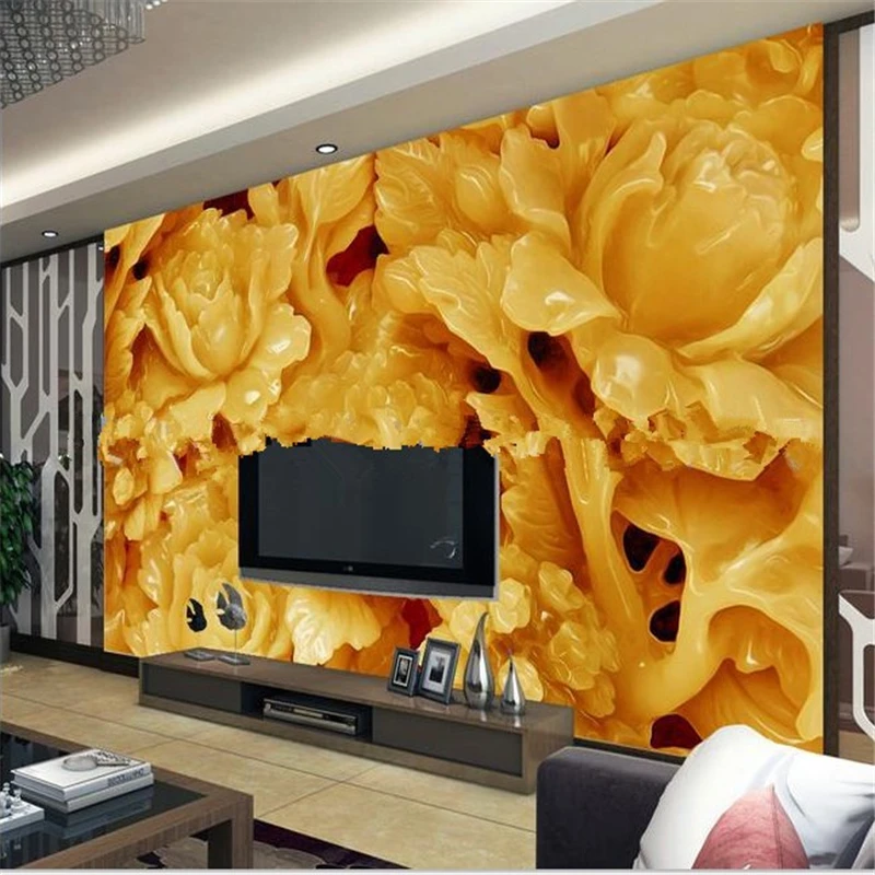 

Seamless 3d stereoscopic wallpaper living room TV backdrop large mural papel de parede infantil photo wall paper