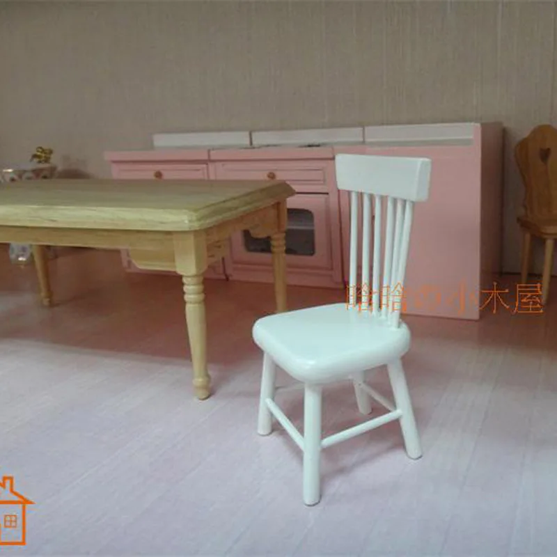 Side Chair dollhouse miniature wood furniture 1/12 scale kids Toys & Hobbies Side Chair dollhouse miniature wood furniture 1/12 scale kids Toys & Hobbies