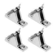 4 шт. 90 градусов Bimini универсальный шарнир для палубы w/Pin Петля из нержавеющей стали аксессуары морское оборудование для водного ремесла яхты серебро