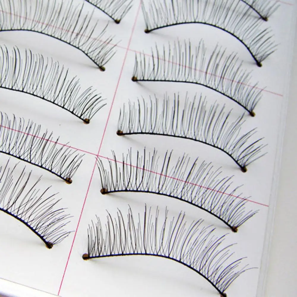 Натуральные густые Длинные Накладные ресницы 10 пар накладные объемный макияж|fake