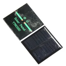 Solar panel 0.45W 5V solar panel polycrystalline drip sheet can be filled 3.7V size 60 * 60mm made solar panels black