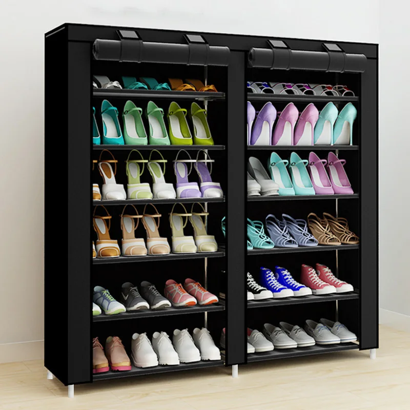 43,3-дюймовый 7-слоя 9-сетка нетканых материалов большой органайзер для обуви Съемный для хранения обуви для домашней мебели шкаф для обуви