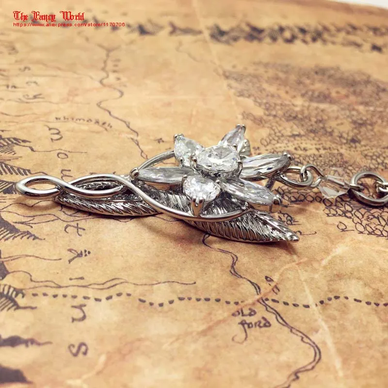 Ожерелье с подвеской "Властелин лотра" Arwen Evenstar Хоббита, модное женское ожерелье принцессы, подарок веера, высокое качество