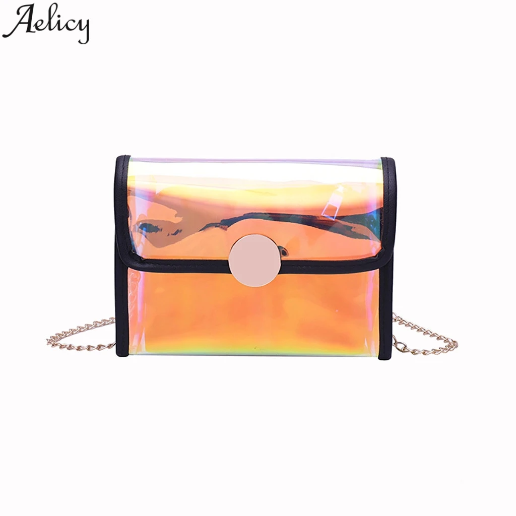 

Aelicy Women's Fashion Brief Solid Flap Messenger Bag Lady Casual Versatile Simple Style Jelly Crossbody Bag Hot Sales New