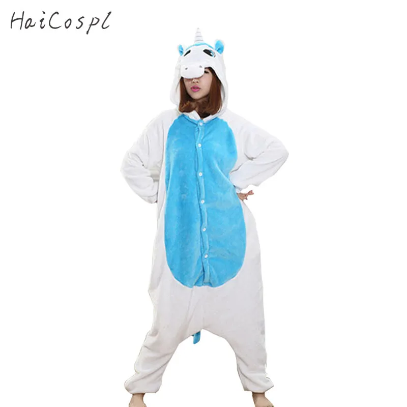Unicorn Animal Pajamas Cosplay Costume For Adult Anime Kigurumi Women S Sleep Suit Carnival Party Sleepwear