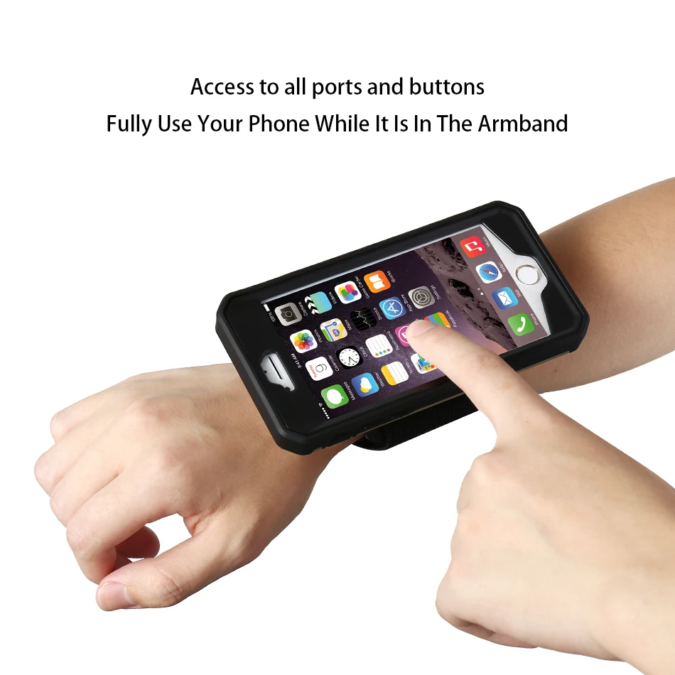 Универсальный чехол-повязка на руку для телефона для iPhone 6, 6 S, 7 Plus, 5S, для samsung S8 Plus, для спорта на открытом воздухе, с зажимом на руку
