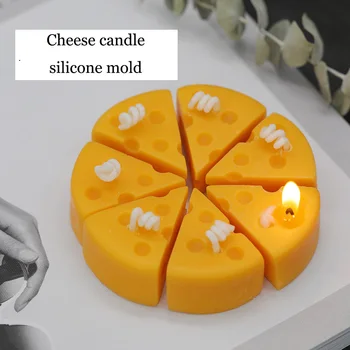 

Silicone cheese candle mold DIY Plaster cheese mold cheese cake fondant mould