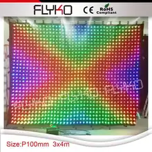 Гибкий дисплей занавес Светодиодная панель видео занавес