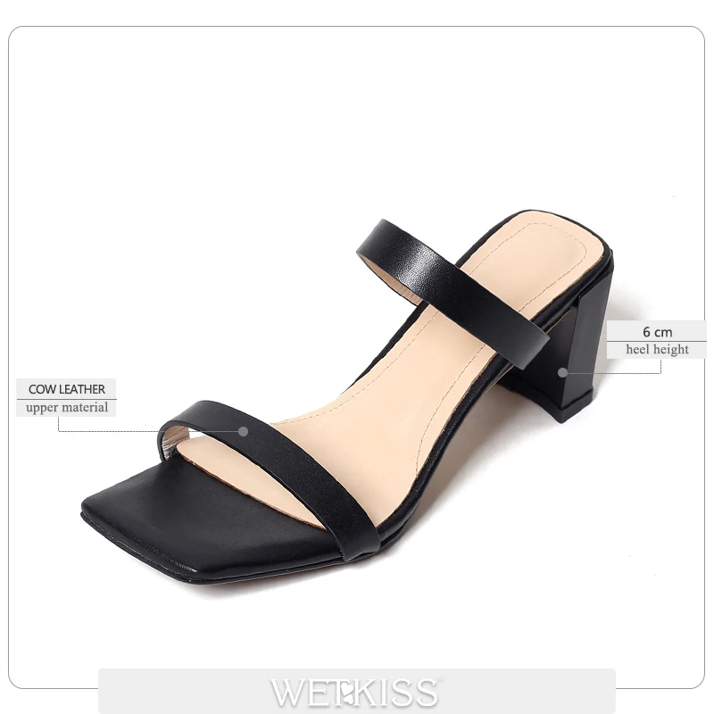 Women Ladies Wedge Cross Strap Sliders Slip On Summer Sandals Mules Slipper Size