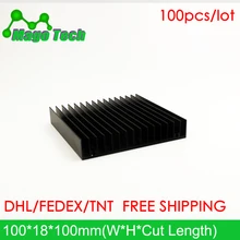 Светодиодный алюминиевый радиатор в виде пластины растут свет радиатор охлаждение Охладитель Fit транзистор IC теплопроводность светодиодный радиатор Электроника