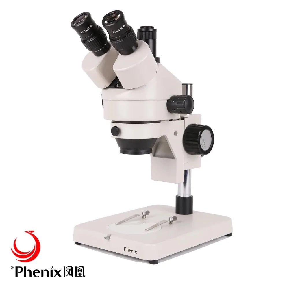 Феникс увеличение 3.5X-45X профессиональный промышленный микроскоп Тринокулярный Стерео микроскоп