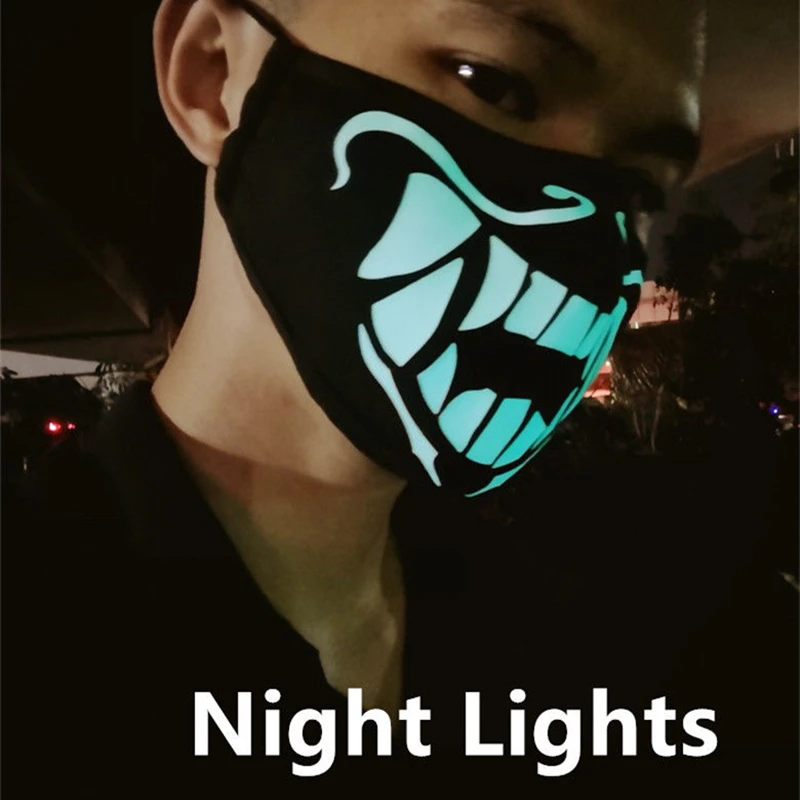 K/DA Kda Akali Assassin Косплей костюмы S8 ночные огни маска для лица пылезащитные маски