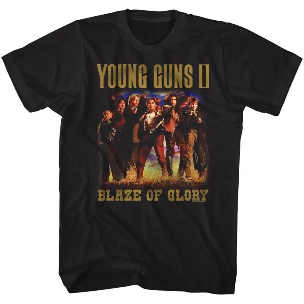 Young guns 2 Blaze Of Glory Group фото футболка для взрослых классический фильм | Мужская одежда