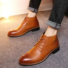 Модные туфли для отдыха мужские мотоботы крепкое микроволокно низкая ботинки на шнуровке ботильоны круглый носок летняя уличная Рабочая обувь