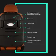 

2018 Hot Details about Car Seat Seam Leather Pouch Storage Organizer Holders for Phone Coin Accessory