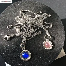 

round sharp pendant necklace stainless steel pendant chain free ship