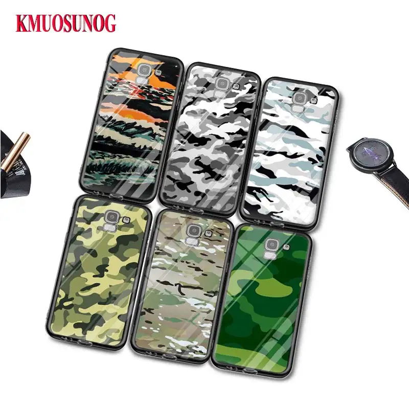 

Black Silicone Case Army camo Camouflage for Samsung Galaxy j8 j7 j6 j5 j4 j3 Plus Prime 2018 2017 2016 Phone Bag Cover