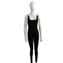 Сплошной сексуальный женский бандаж комбинезон Фитнес без рукавов с открытой спиной одежда боди для женщин весна лето Спортивные Комбинезоны 4 цвета