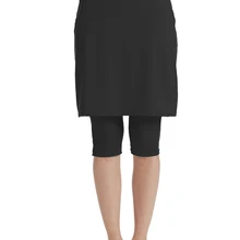 Bonverano(ТМ) женские черный купальник юбка с леггинсами