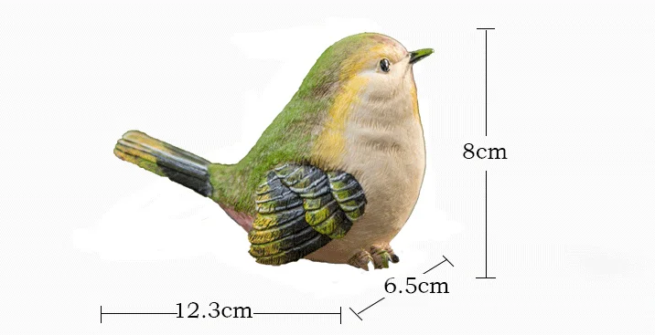 Креативный сад, двор, балкон, имитация птица расположение дома декоративные изделия из полимера украшения дома аксессуары современные
