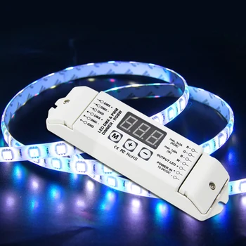 

Free shipping BC-834 Led DMX Controller DC12V -24V DMX512 Decoder RGBW 4CH strip light LED Decoder For SMD 5050 LED Tape Ribbon