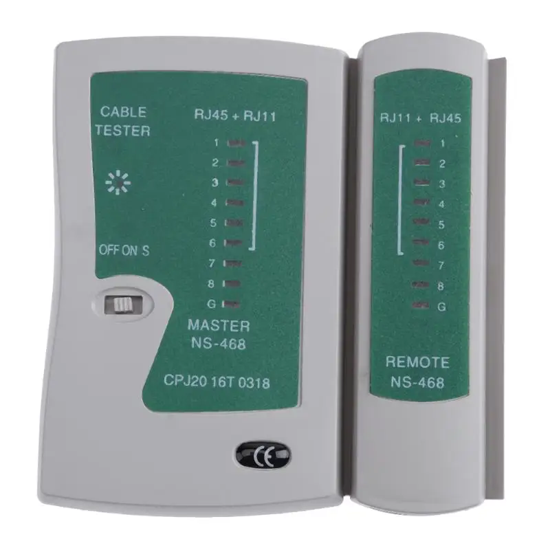 RJ45 RJ11 9V Battery Professional Network Cable Tester LAN Patch Cable