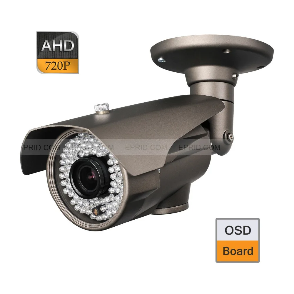 

CCTV AHD 1.0MP 720P 84 IR 2.8-12mm Varifocal Lens Security ICR Camera OSD