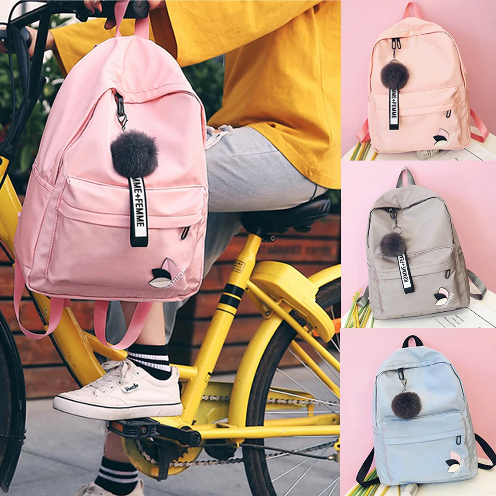 Women Fashion Canvas Girl Cute Backpack Travel Rucksack