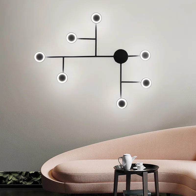 

Nordic creative LED bedroom bedside wall lamp living room TV background wall decoration wall lamp ZP7131039