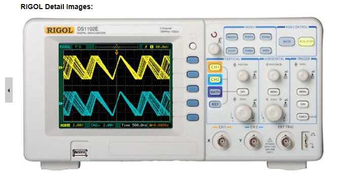 

Fast arrival RIGOL DS1102E 2Channel Bench Digital Oscilloscope 100MHz,1GSa/S