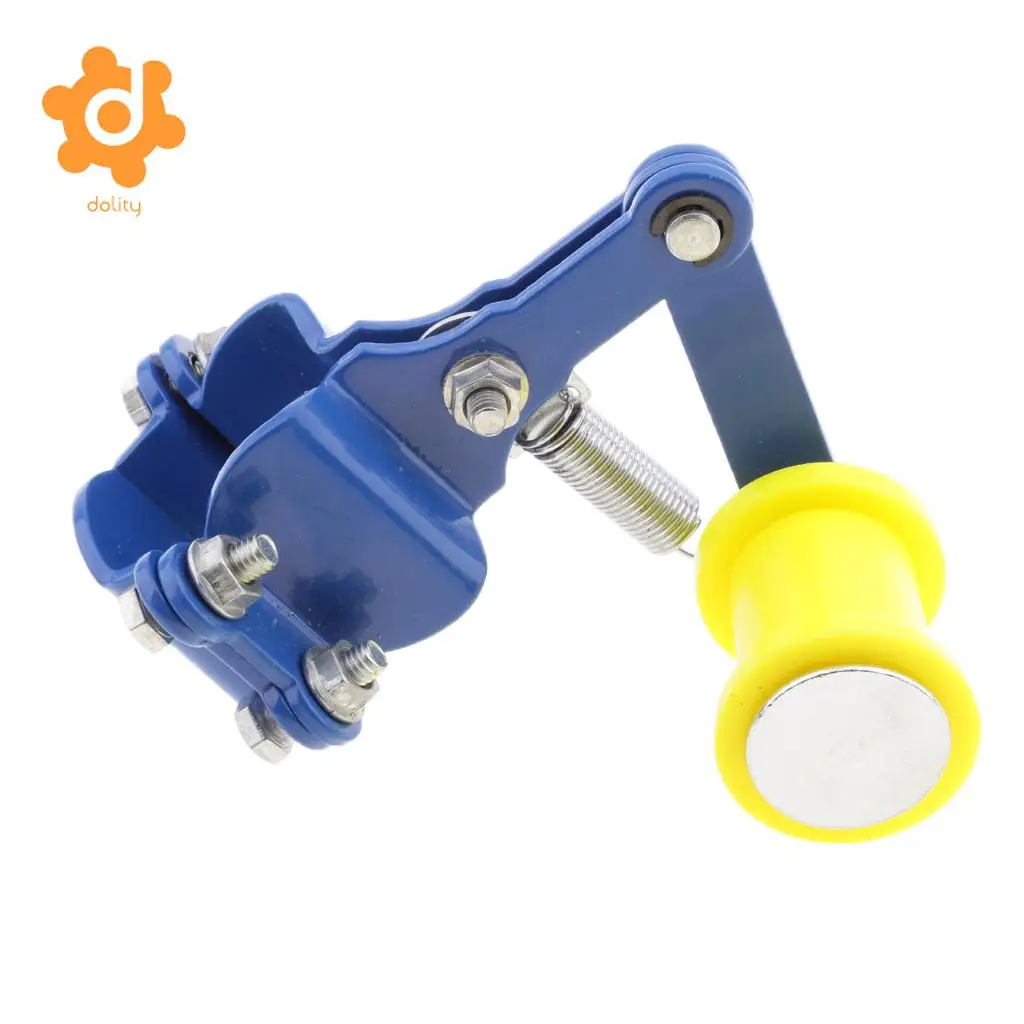 2 Pieces Motorcycle Motorbike Chain Tensioner Bolt on Roller Adjuster Tool (Black & Blue)