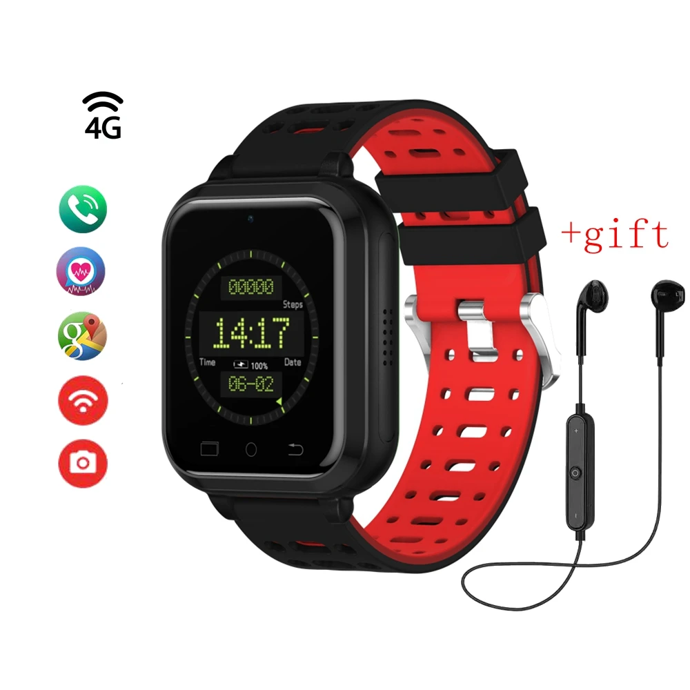 4G Smart Watch M1 Android 6.0 MTK6737 1GB/8GB ip67 waterproof smartwatch Fitness Tracker Heart Rate support GPS WiFi watch pk I7 |