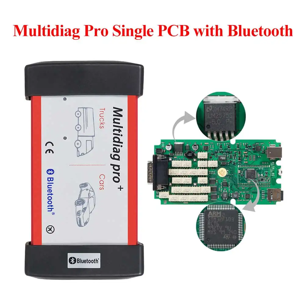 R1 Бесплатный активный Multidiag Pro CDP TCS PRO с Bluetooth obd2 диагностический инструмент для автомобилей грузовиков OBDII считыватель кодов Сканер - Цвет: multidiag with BT