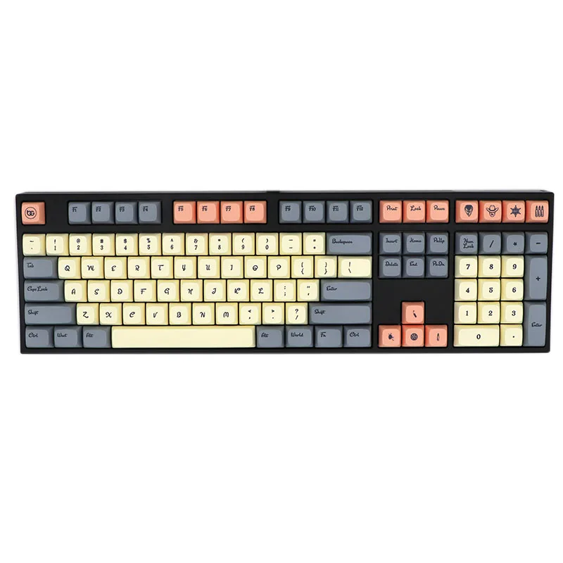 BGKC PG Western world Ethermal Dye Sublimation шрифты PBT keycap для проводной USB механическая клавиатура