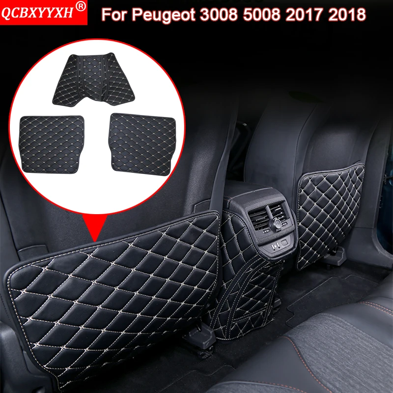QCBXYYXH автомобильный Стайлинг Авто интерьерное сиденье протектор боковой край защитная накладка наклейка анти-кик коврик для peugeot 3008 5008