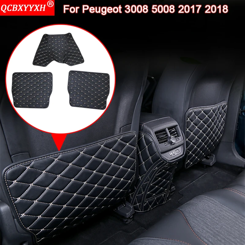

QCBXYYXH Car Styling Auto Interior Seat Protector Side Edge Protection Pad Sticker Anti-kick Mat For Peugeot 3008 5008 2017 2018