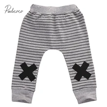 Полосатые штаны с монстрами для маленьких мальчиков и девочек штаны-шаровары с рисунком