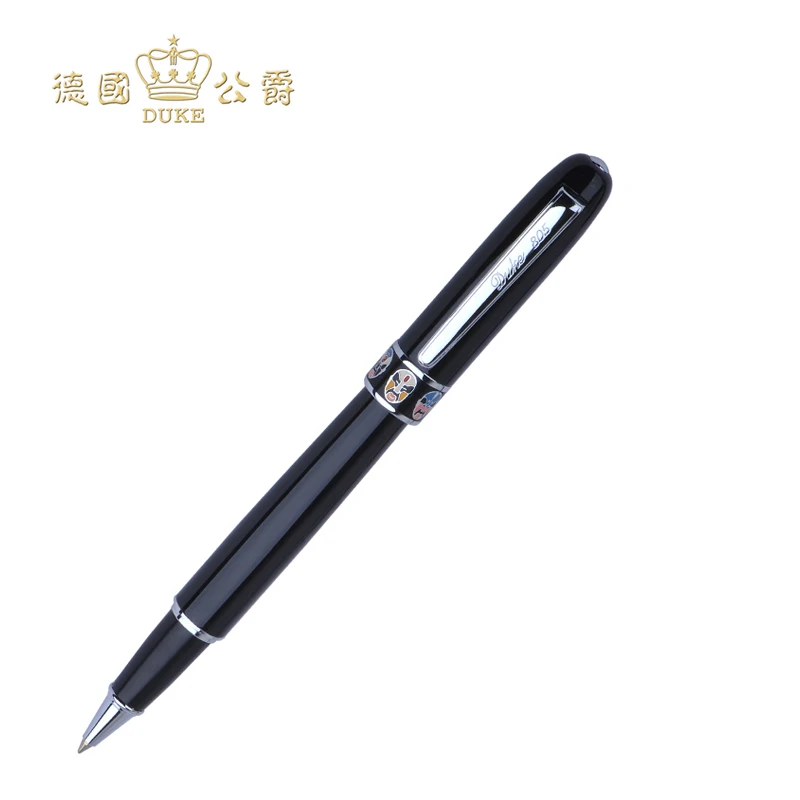 Duke 805 Opera Face-painting Rollerball Pen Black and Silver Medium 0.5mm Refill Black Ink Writing Pen Office&school Supplies цена Duke 805 Opera Face-painting Rollerball Pen Black and Silver Medium 0.5mm Refill Black Ink Writing Pen Office&school Supplies цены онлайн